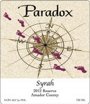 2012 Reserve Syrah (sold out)